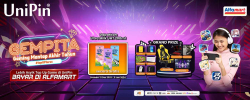 GEMPITA – Top Up Game di UniPin, Dapatkan Ultra Milk UHT 200ml Secara GRATIS + Kesempatan Menangkan Grand Prize Total Puluhan Juta Rupiah